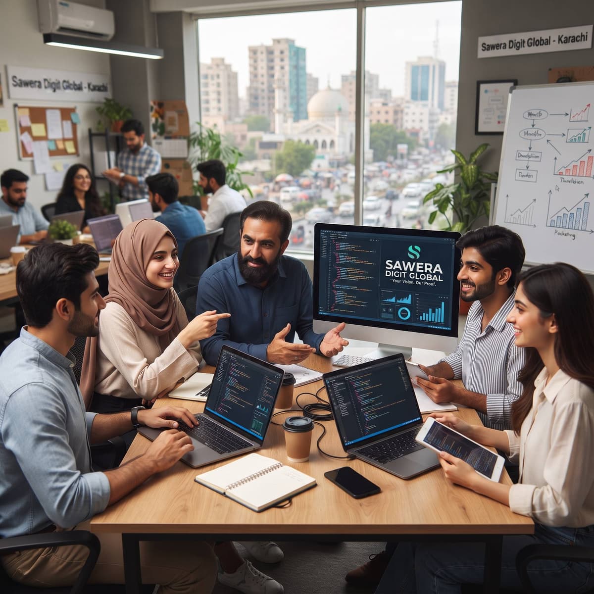 The Sawera Digit Global team at work